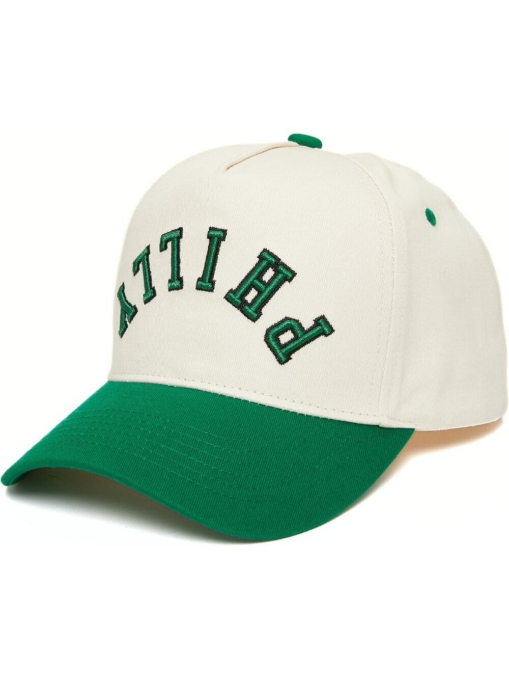 Trendy 2-Tone Trucker Hat | Embroidered Baseball Cap | Funky Upside Down Design
